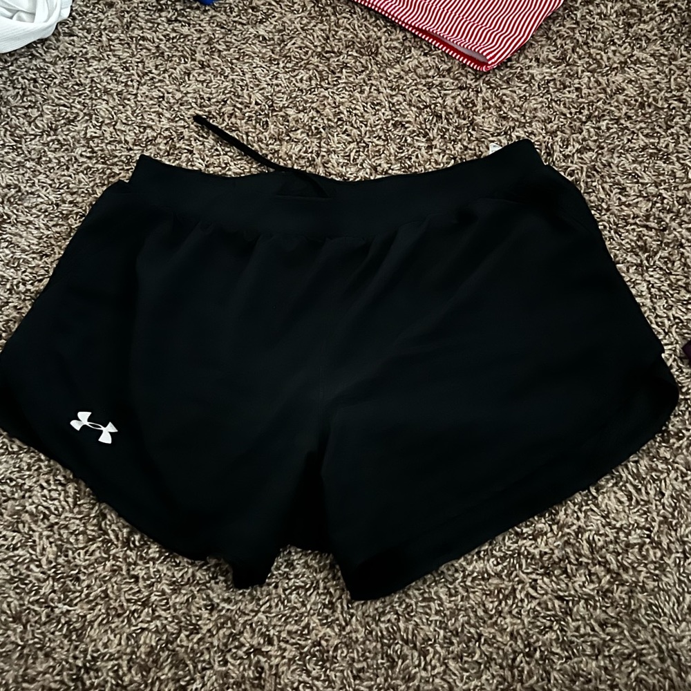 Black athletic shorts